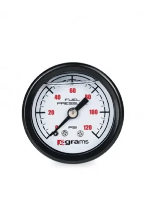 Grams Performance Universal 0-120 PSI Fuel Pressure Gauge - White Face Hot Picks