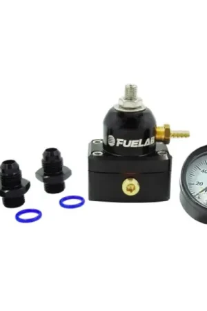 Special Offer Fuelab 535 EFI Adjustable Mini FPR 25-90 PSI (2) -6AN In (1) -6AN Return (3) -6AN ORB w/Gauge Kit