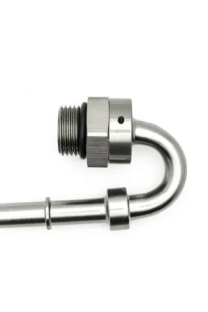 Exclusive Offer DeatschWerks 8AN ORB Male to 3/8in Male EFI Quick Connect Adapter 180-Degree - Anodized Matte Black