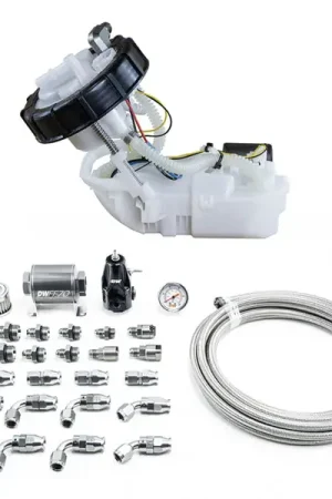 Budget DeatschWerks 01-05 Honda Civic/02-06 Acura RSX DW400 Pump Module & Return Kit w/PTFE Fuel Lines