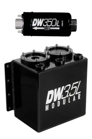 Budget DeatschWerks 3.5L Modular Surge Tank (Incl. 1 DW350iL In-Line Fuel Pump)