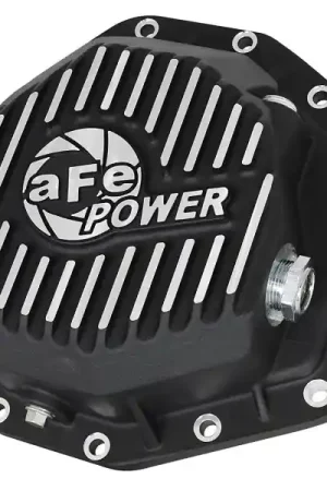 aFe Power Pro Ser Rear Diff Cover Black w/Mach Fins 2017 Ford Diesel Trucks V8-6.7L(td) Dana M275-14 In Demand
