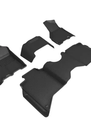 Crafted 3D MAXpider 19-24 Dodge RAM 2500 Crew Cab w Bench Seats All Weather Floor Liner - Kagu Black R1 & R2