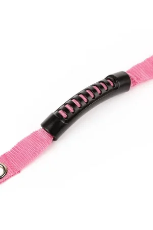 Luxury Rugged Ridge A-Pillar Grab Handle Pink 07-18 Jeep Wrangler JK