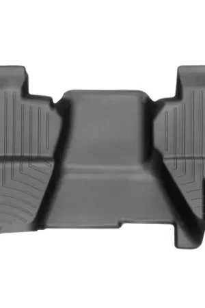 WeatherTech 2014+ GMC Sierra/Sierra Denali 1500 Rear FloorLiner - Black (Vinyl Floors/Double Cab) Luxury