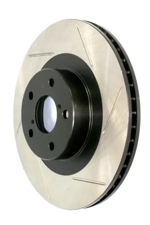 Best Price StopTech Power Slot 2015 Subaru WRX (w/o EyeSight) Rear Right Slotted Rotor