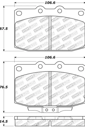 Buy Online StopTech Performance 89-95 Mazda RX7 Front Brake Pads