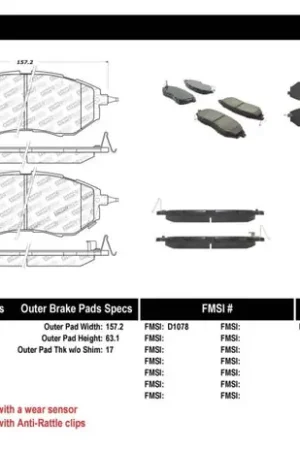 StopTech Performance 05-08 Legacy 2.5 GT Front Brake Pads Best Price
