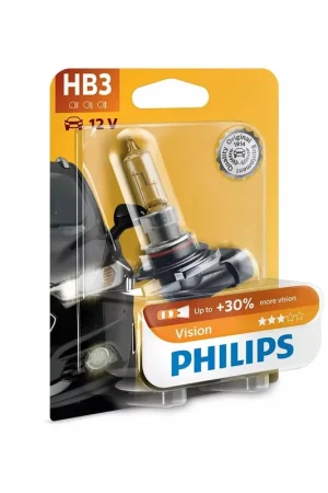 Philips 9005PRB1 Vision Line 12V HB3 65W +30% Globe (Single) High Quality