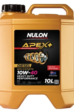 Nulon APXHD10W40-10 Apex+ 10W-40 Heavy Duty Performance Semi Synthetic CK-4\\/E6\\/E9 Diesel Engine Oil 10L (Pickup Only) New Release