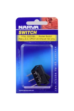Narva 62003BL Off\\/On Rocker Switch With Red Led Super Sale