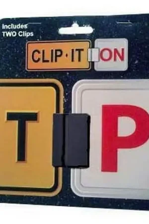 Clip It On 2x Black Clips for L \\u0026 P Plates - B2C2CCB Save Now