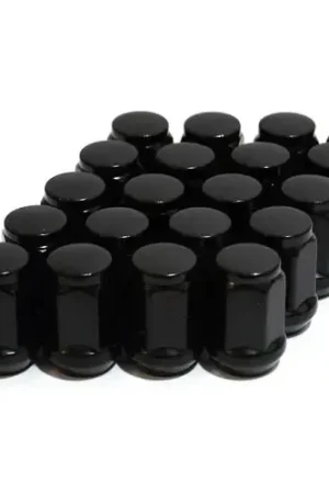 SAAS Wheel Nut Flat Head Bulge 12 x 1.25 Black 35mm - 43595BBC Hot Deal