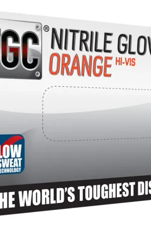 Factory Price TGC Workgear Orange Nitrile Gloves - 100pk - Small - 160031