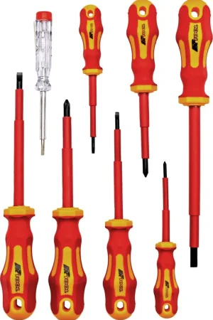PKTool 7pc VDE 1000v Screwdriver Set For Electric Cars with All Purpose Voltage Tester - PT30203 (Pickup Only) In Demand