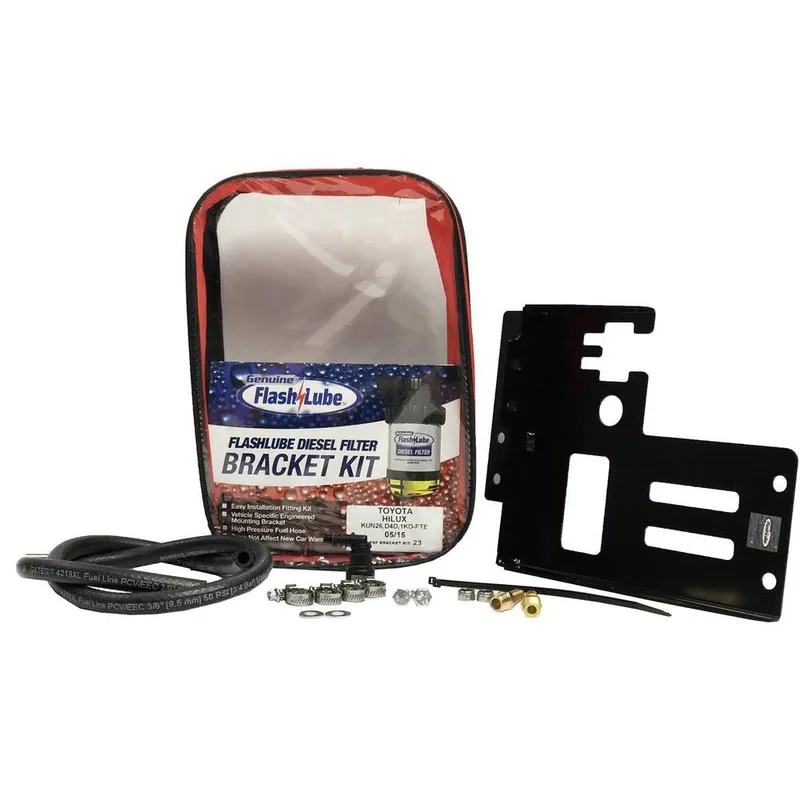 Flashlube Bracket Kit to suit Toyota Hilux D4D - FLBKT23 Handmade
