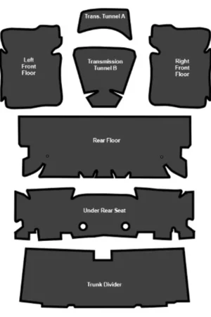 Sound Deadener for 1970-1981 Pontiac Firebird Trans Am Die Cut EVA Complete 7Pc Fast Shipping