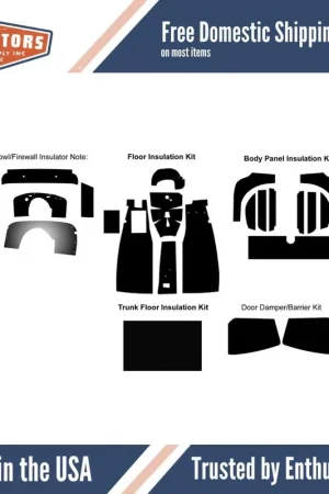Complete Interior Insulation Kit for 1953-1955 Mg Tf Roadster Genuine