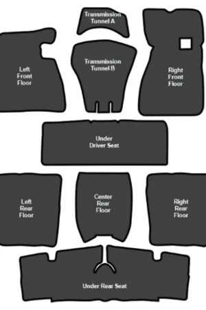 Wholesale Sound Deadener for 1965-1970 Pontiac Catalina Die Cut EVA Complete 9Pc