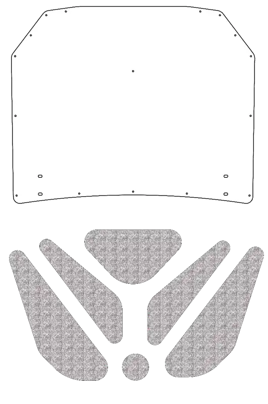 Final Sale Trunk Lid Insulation Pad Cover for 1959-1960 Chevrolet