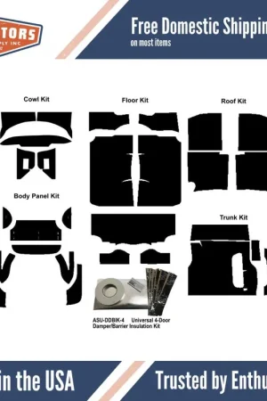 Insulation Sound Deadener Kit for 1956 Chevrolet Sedan Acoustishield Complete Next Day Delivery