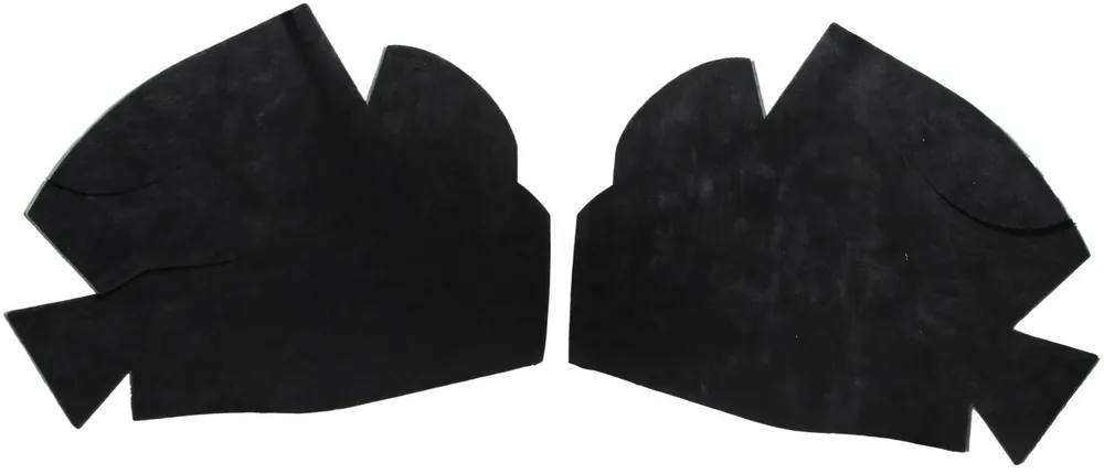 Hood Insulation Pad Flat Fiberglass 2pc for 1965-69 Chevrolet Corvair Grey/Black Crafted