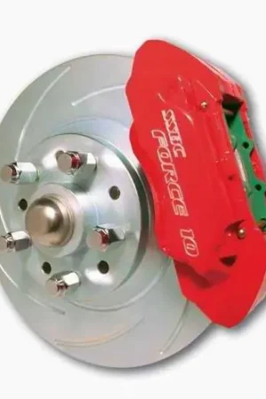 Limited Time SSBC Power Drum to Disc Brake Conversion Kit with 2 Inch Drop Spindles & 2 Piston Aluminum Calipers - Front - A123-7DS