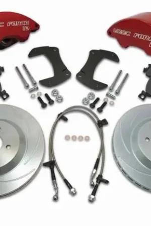 SSBC Disc Brake Kit with Force 10 Super-Twin 2-Piston Aluminum Calipers & 12 Inch Rotors - Front - A168 Authentic