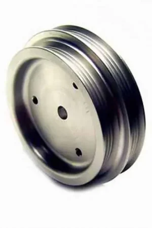 Price Cut Auto Specialties Crank Pulley with 25 Percent Reduction - Full Charge 950 RPM - Hard Black Aluminum - 841302