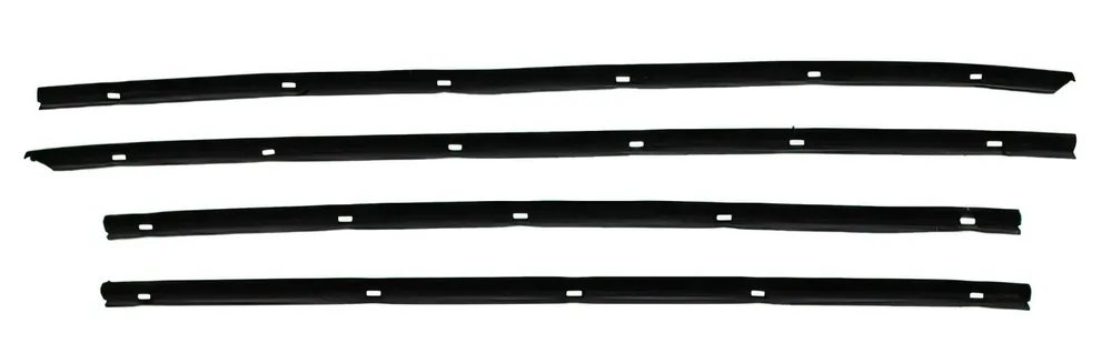 Modern Window Sweeps Weatherstrip for 1972 Mercury Marquis Black Front Rear Left Right