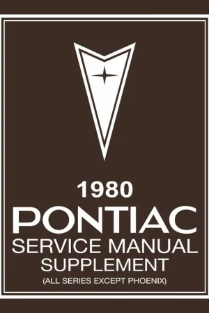 Service Manual for 1980 Pontiac Time-Limited