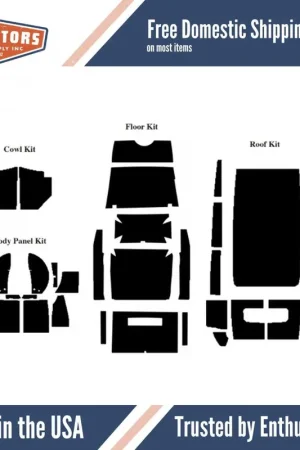 Insulation Sound Deadener Kit for 1930-31 Ford Model A Sedan Fordor Complete Kit Trending