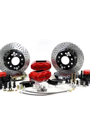 Baer Brakes 4301432R-X1 Baer Brakes 11" SS4+ Front Brake Kit, Red, SDZ, ARP Studs Free Shipping