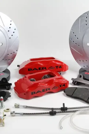 Sale Baer Brakes 4301411CY Baer Brakes 13" Track4 Front Brake Kit, Comp Yellow, SDZ