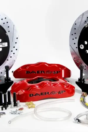 Baer Brakes 4262293FR Baer Brakes 14" Pro+ Rear Brake Kit, Fire Red, SDZ Fast Shipping