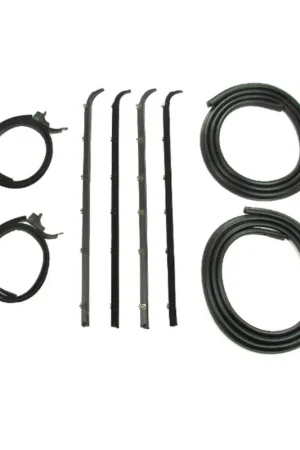 Markdown Door Seal Window Sweeps Channel Kit Windows Left & Right for 1983-1992 Ford