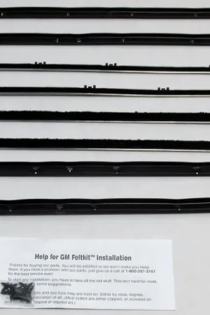 Luxury 1965 Pontiac GTO and Pontiac LeMans Window Sweeps Felt Kit Belt Line Weatherstrip Hardtop Replacement