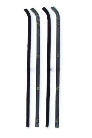 Today Only Window Sweeps Felt Kit Black Inner/Outer and Left/Right Hand 4pc for 1964-66 GM