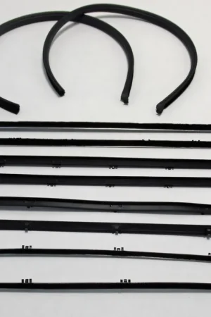 Grab Now Window Sweeps Felt Kit for Chevrolet Chevelle 1964 2Dr Sedan Authentic 10 pcs