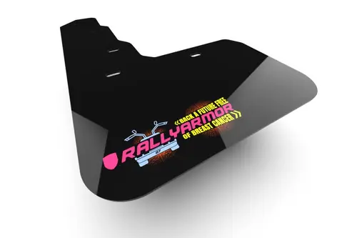 Rally Armor 2017-2023 Tesla Model 3 Black Mud Flap BCE Logo Top Pick