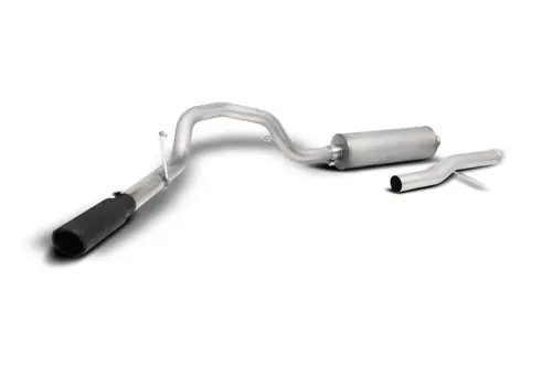 Secure Checkout Gibson 2021-2026 Chevy Suburban 5.3L 3in Cat-Back Single Exhaust System - Black Elite - 615639B