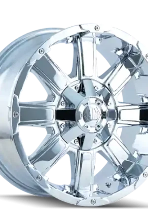 Authentic Mayhem 8030 Chaos 20x9 / 5x127 BP / -12mm Offset / 87mm Hub Chrome Wheel may8030-2952C