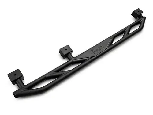 Buy Direct Officially Licensed Jeep 07-18 Jeep Wrangler JK 4Door Rock Sliders w/ Jeep Logo