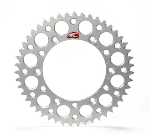 Renthal 23-24 KTM 350 EXC-F/ Husq FX350-450 Rear Grooved Sprocket - Silver 520-47P Teeth Next Day Delivery