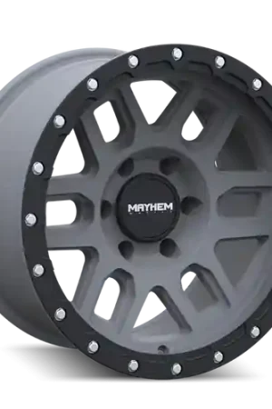 New Arrival Mayhem 8304 Delta 20x9 / 8x180 BP / 0mm Offset / 124.2mm Hub Matte Gunmetal w/ Matte Black Lip Wheel