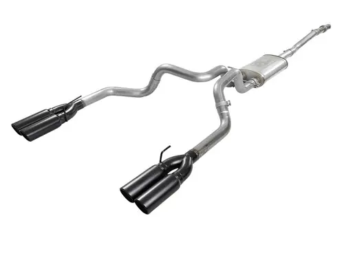 Discount aFe Vulcan Series 3in 304 SS Exhaust Cat-Back w/ Black Tips 2019 GM Silverado/Sierra 1500 V8-5.3L - 49-34105-B