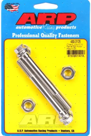 ARP Chevy Mount to Frame SS Motor Mount Bolt Kit - 430-3105 Instant Buy