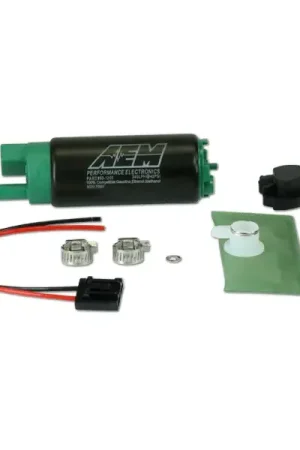 Get Yours AEM 340LPH E85-Compatible High Flow In-Tank Fuel Pump - Offset Inlet