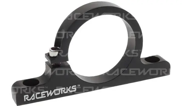 Raceworks 50mm Billet Fuel Filter Bracket Next Day Delivery