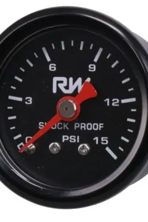 Raceworks Fuel Pressure Gauge 0-15psi Premium